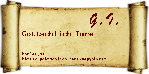 Gottschlich Imre névjegykártya